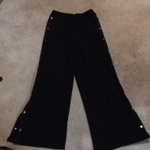 High waisted black pants